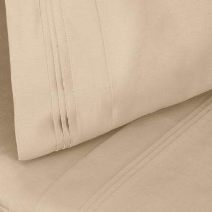 Hochwertiges Bettlaken-Set aus ägyptischer Baumwolle mit 1000 Fadenzahl, tiefe Taschen, solides Design