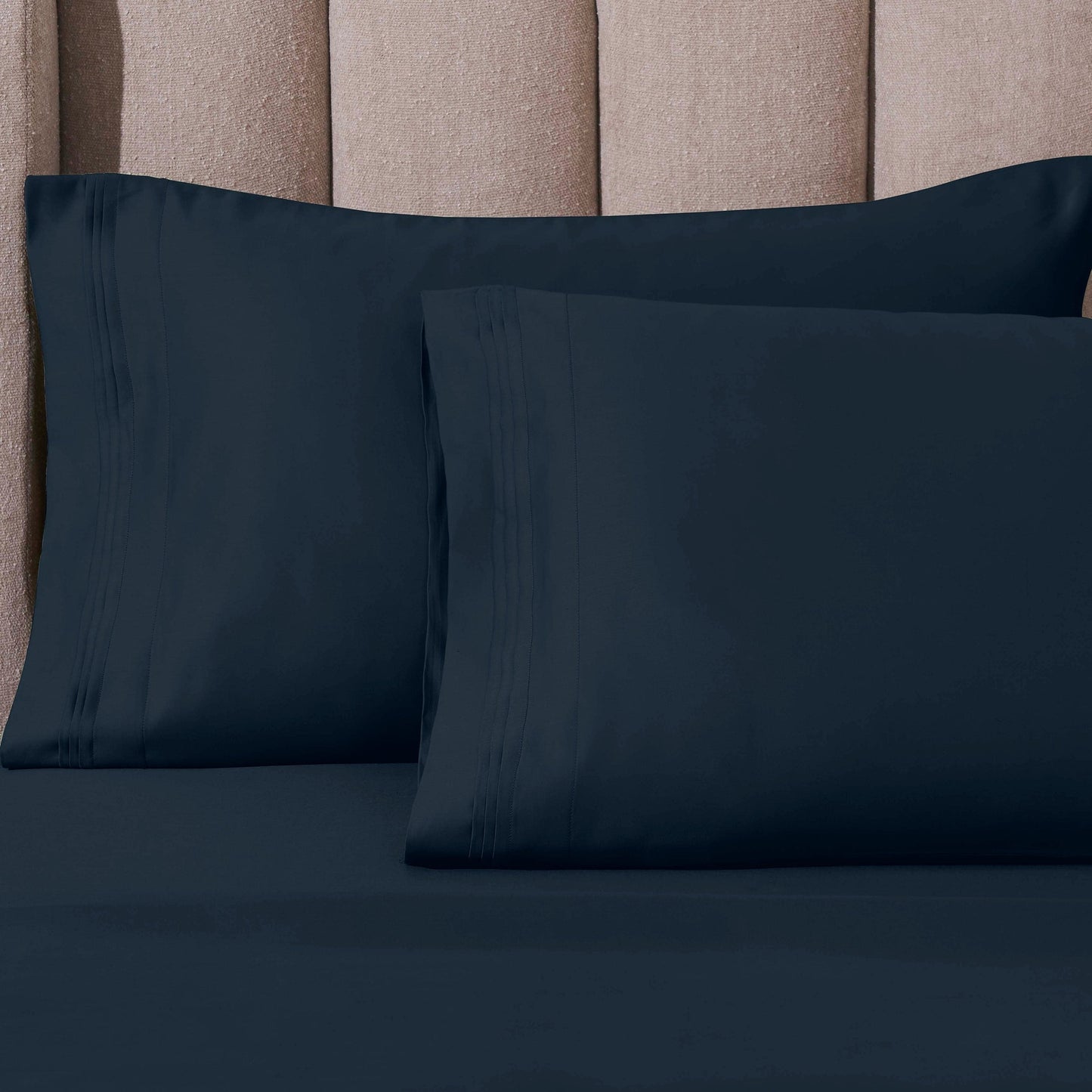 Hochwertiges Bettlaken-Set aus ägyptischer Baumwolle mit 1000 Fadenzahl, tiefe Taschen, solides Design