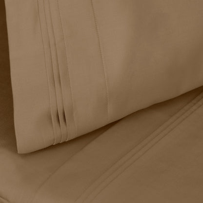 Hochwertiges Bettlaken-Set aus ägyptischer Baumwolle mit 1000 Fadenzahl, tiefe Taschen, solides Design
