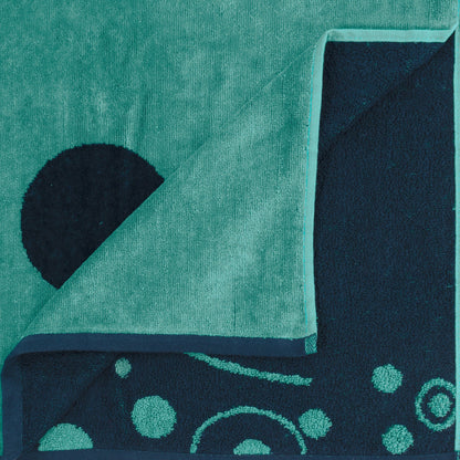 Mystic Dolphin Übergroßes 2-teiliges Strandtuch-Set aus Baumwolle von Superior