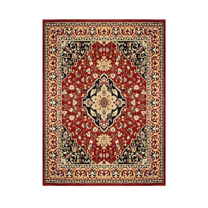 Hochwertiger Teppich Glendale mit Blumenmedaillon für den Innenbereich