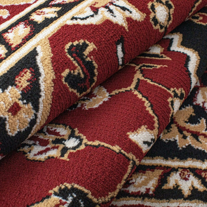 Hochwertiger Teppich Glendale mit Blumenmedaillon für den Innenbereich