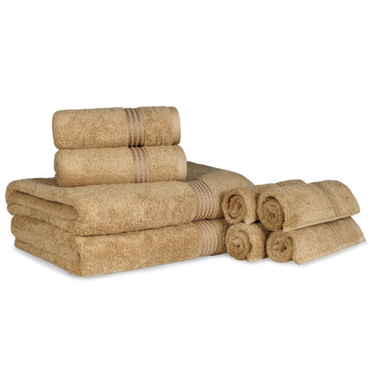 Superior Heritage 8-teiliges saugfähiges Handtuchset aus ägyptischer Baumwolle