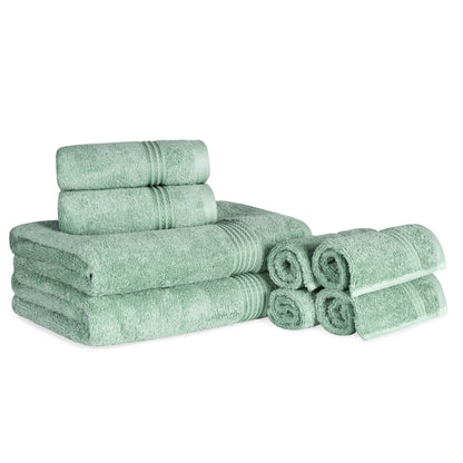 Superior Heritage 8-teiliges saugfähiges Handtuchset aus ägyptischer Baumwolle