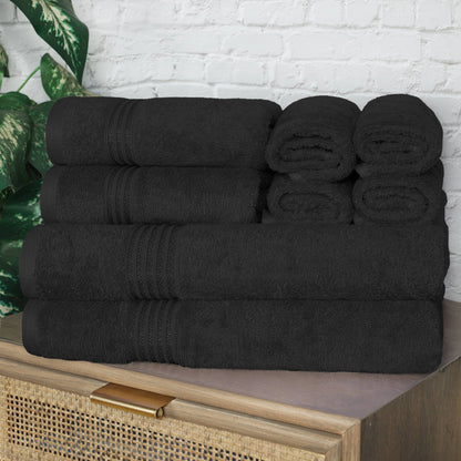Superior Heritage 8-teiliges saugfähiges Handtuchset aus ägyptischer Baumwolle