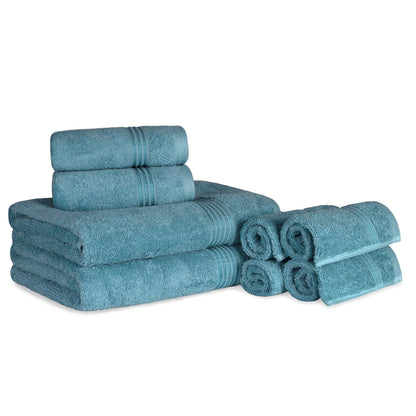 Superior Heritage 8-teiliges saugfähiges Handtuchset aus ägyptischer Baumwolle