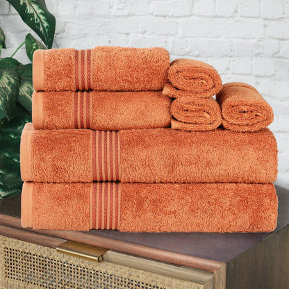 Superior Heritage 8-teiliges saugfähiges Handtuchset aus ägyptischer Baumwolle