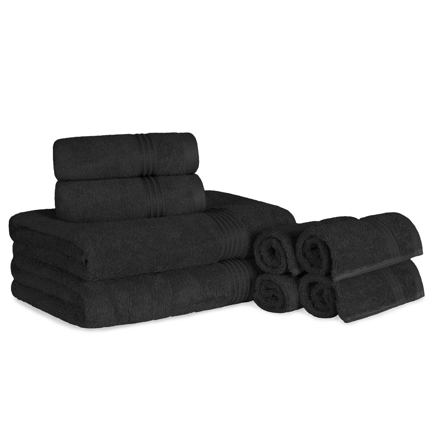 Superior Heritage 8-teiliges saugfähiges Handtuchset aus ägyptischer Baumwolle