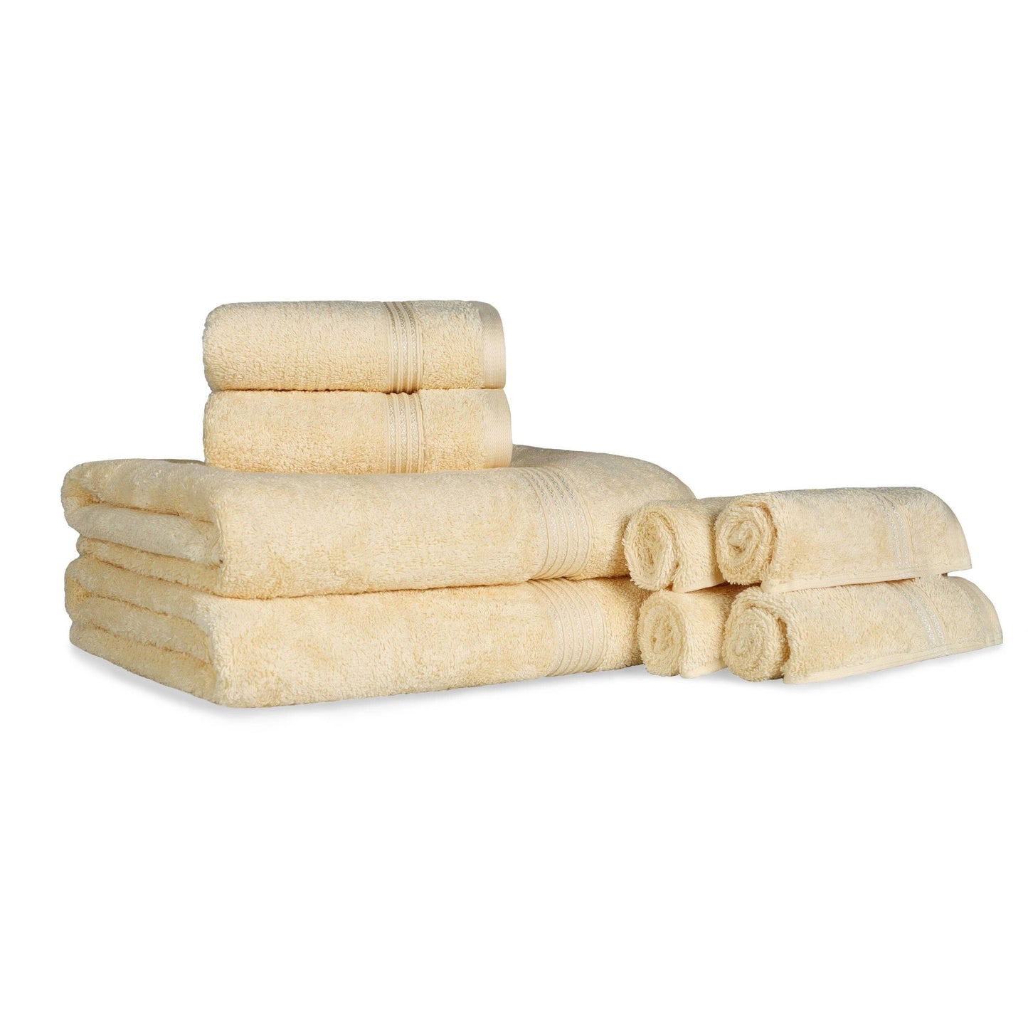 Superior Heritage 8-teiliges saugfähiges Handtuchset aus ägyptischer Baumwolle