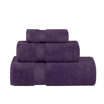 3-teiliges Handtuchset aus äußerst weicher und saugfähiger Zero Twist-Baumwolle