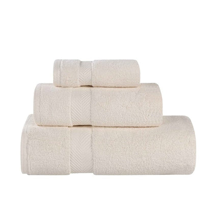 3-teiliges Handtuchset aus äußerst weicher und saugfähiger Zero Twist-Baumwolle