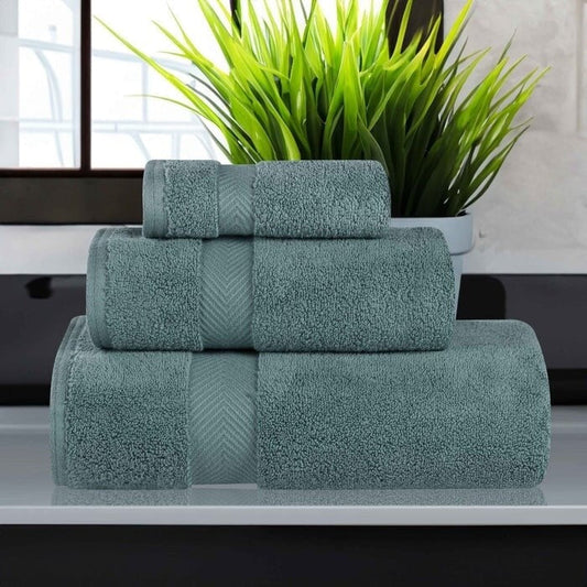 3-teiliges Handtuchset aus äußerst weicher und saugfähiger Zero Twist-Baumwolle
