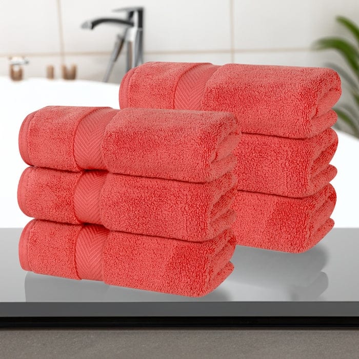 Superior Zero Twist Baumwolle Solid Soft Absorbent Handtuch 6er-Set