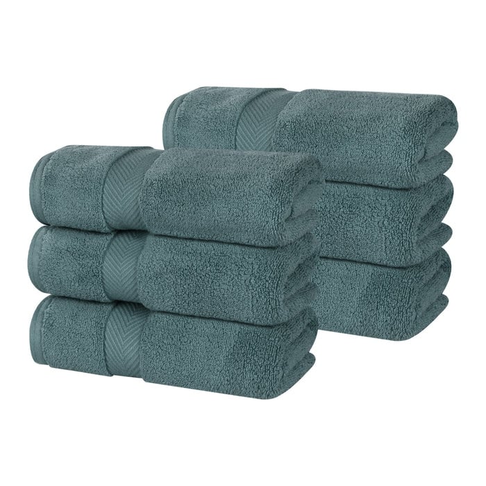 Superior Zero Twist Baumwolle Solid Soft Absorbent Handtuch 6er-Set