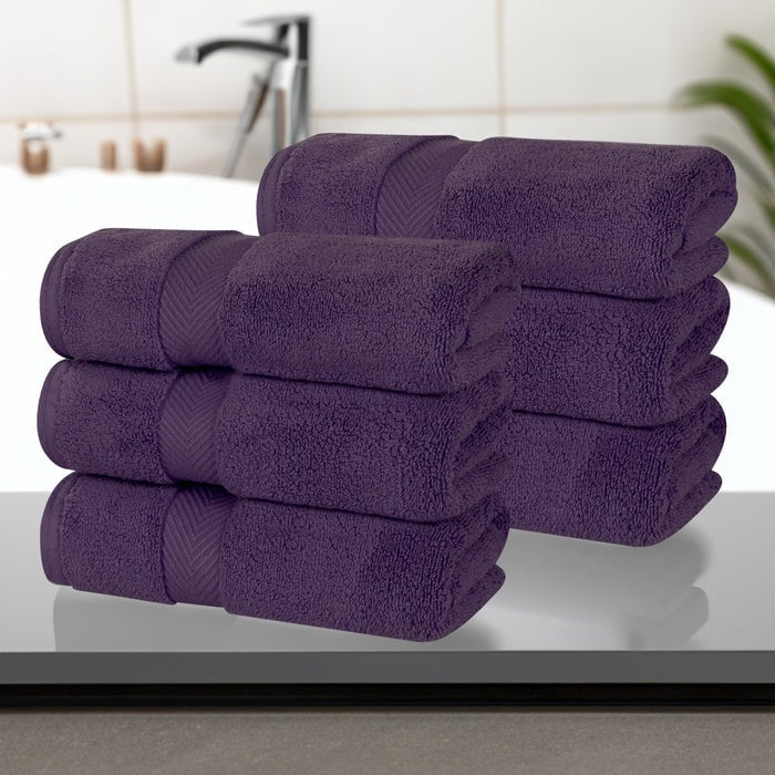 Superior Zero Twist Baumwolle Solid Soft Absorbent Handtuch 6er-Set
