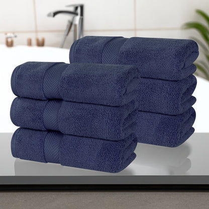 Superior Zero Twist Baumwolle Solid Soft Absorbent Handtuch 6er-Set