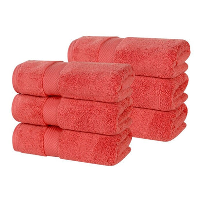 Superior Zero Twist Baumwolle Solid Soft Absorbent Handtuch 6er-Set
