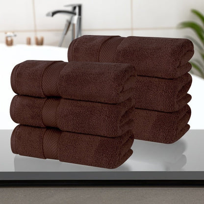 Superior Zero Twist Baumwolle Solid Soft Absorbent Handtuch 6er-Set