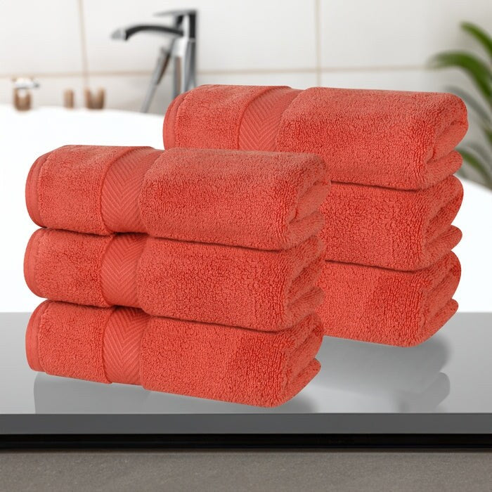 Superior Zero Twist Baumwolle Solid Soft Absorbent Handtuch 6er-Set