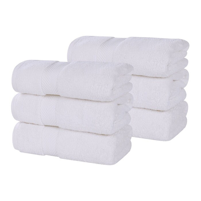 Superior Zero Twist Baumwolle Solid Soft Absorbent Handtuch 6er-Set