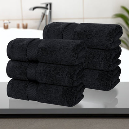 Superior Zero Twist Baumwolle Solid Soft Absorbent Handtuch 6er-Set