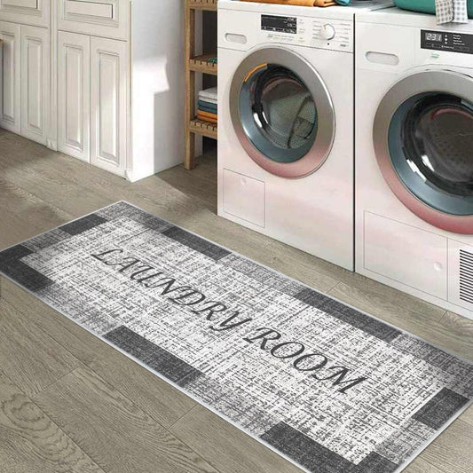 SussexHome Waschbarer, ultradünner Teppichläufer für die Waschküche – 20 x 59