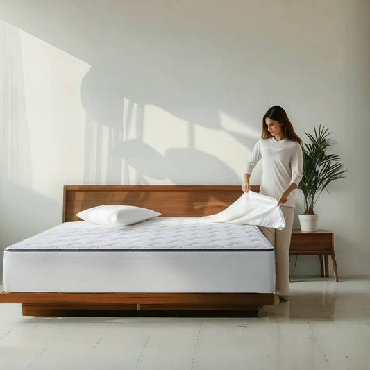 SweDrea 10 Zoll mittelfeste, mit Gel angereicherte Memory Foam-Hybridmatratze, kühlend und atmungsaktiv, mit CertiPUR-US, SGS und OEKO-TEX