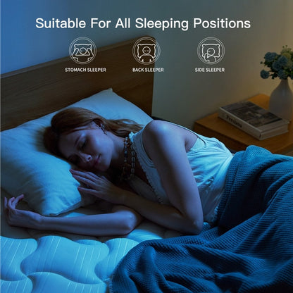 SweDrea 10 Zoll mittelfeste, mit Gel angereicherte Memory Foam-Hybridmatratze, kühlend und atmungsaktiv, mit CertiPUR-US, SGS und OEKO-TEX