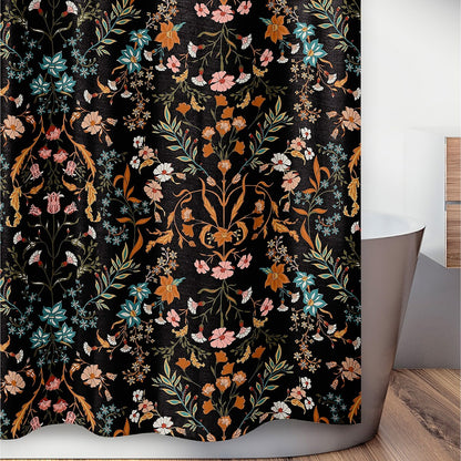 Sweet Jojo Designs Boho Wildblumen Vintage Blumenmädchen Badezimmer Stoff Bad Duschvorhang Botanischer Garten Böhmischer Bauernhaus
