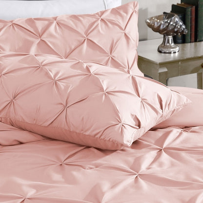 Swift Home Modernes 3-teiliges Bettwäsche-Set aus ultraweicher Mikrofaser mit Biesen