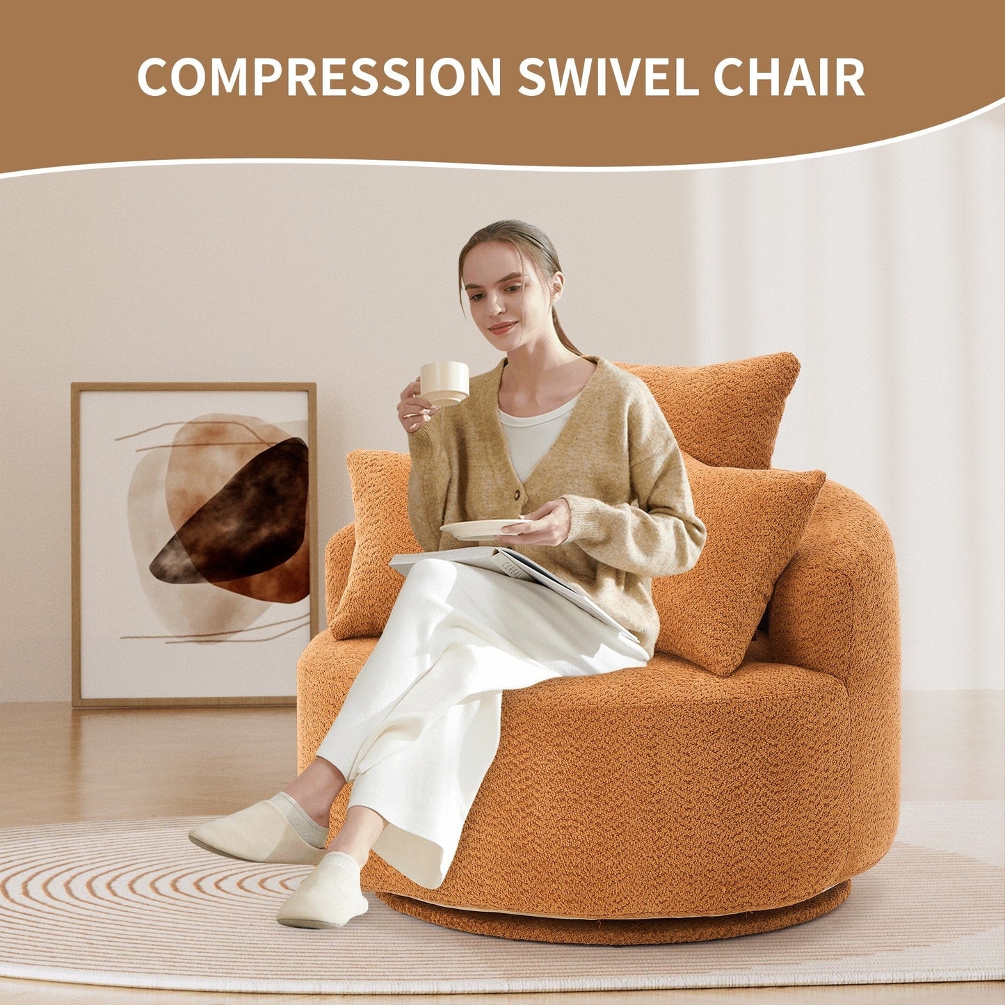 Swivel Compression Chair Single-Seat Compression Chair