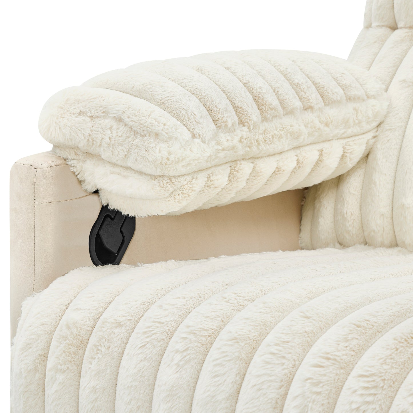 Swivel Recliner Chair with 360° Rotation and Manual Recline - Wide Plush Seat, Pillow-Top Arms, Pocket/Sinuous Springs