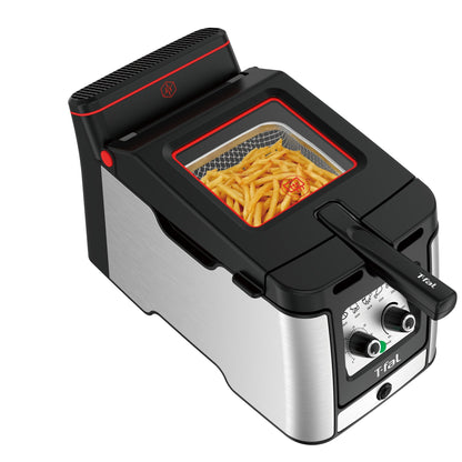 T-fal Advanced geruchslose Fritteuse mit Tauchelement, 3,5 l Ölkapazität – 3,5 Liter