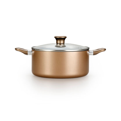T-fal B036SE64 Excite Antihaft-Kochgeschirr-Set, 14-teilig, Bronze