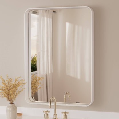 TETOTE Moderner Badezimmer-Kosmetikspiegel mit Metallrahmen zur Wandmontage