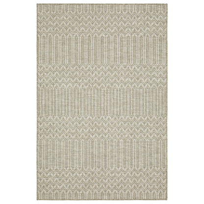 Vista Home Tangelo Geometrischer Ultimate Performance-Teppich in Hellbraun/Schwarz