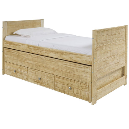 Taylor &amp; Olive Begonia Einzelbett mit Ausziehbett und 3 eingebauten Schubladen