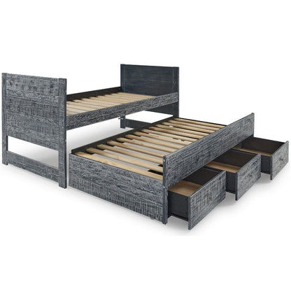 Taylor &amp; Olive Begonia Einzelbett mit Ausziehbett und 3 eingebauten Schubladen