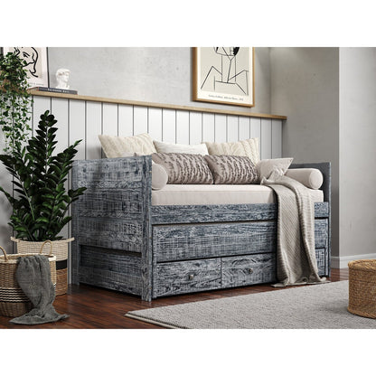 Taylor &amp; Olive Begonia Einzelbett mit Ausziehbett und 3 eingebauten Schubladen
