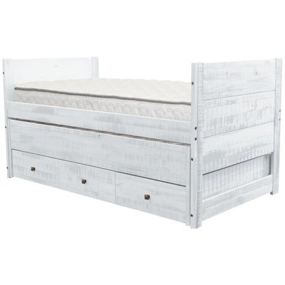 Taylor &amp; Olive Begonia Einzelbett mit Ausziehbett und 3 eingebauten Schubladen