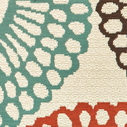 Vista Home Malta Medallions Mehrfarbiger Indoor-Outdoor-Teppich