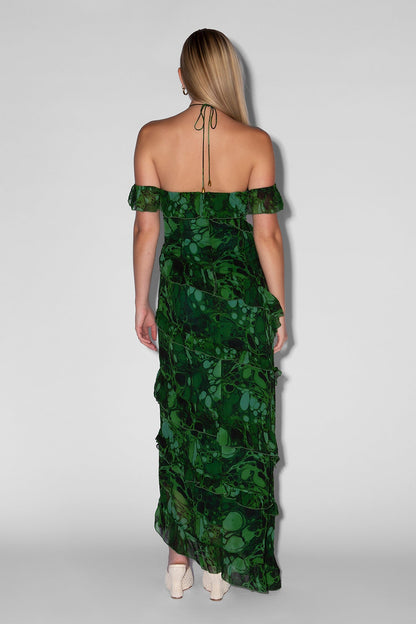 Isola Maxikleid - Grüne Blase