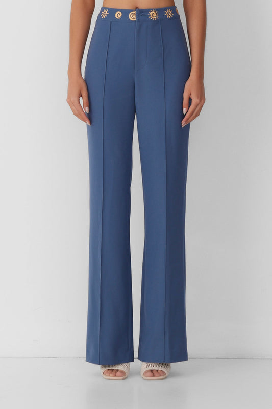 Irida Bootcut-Hose - Stein
