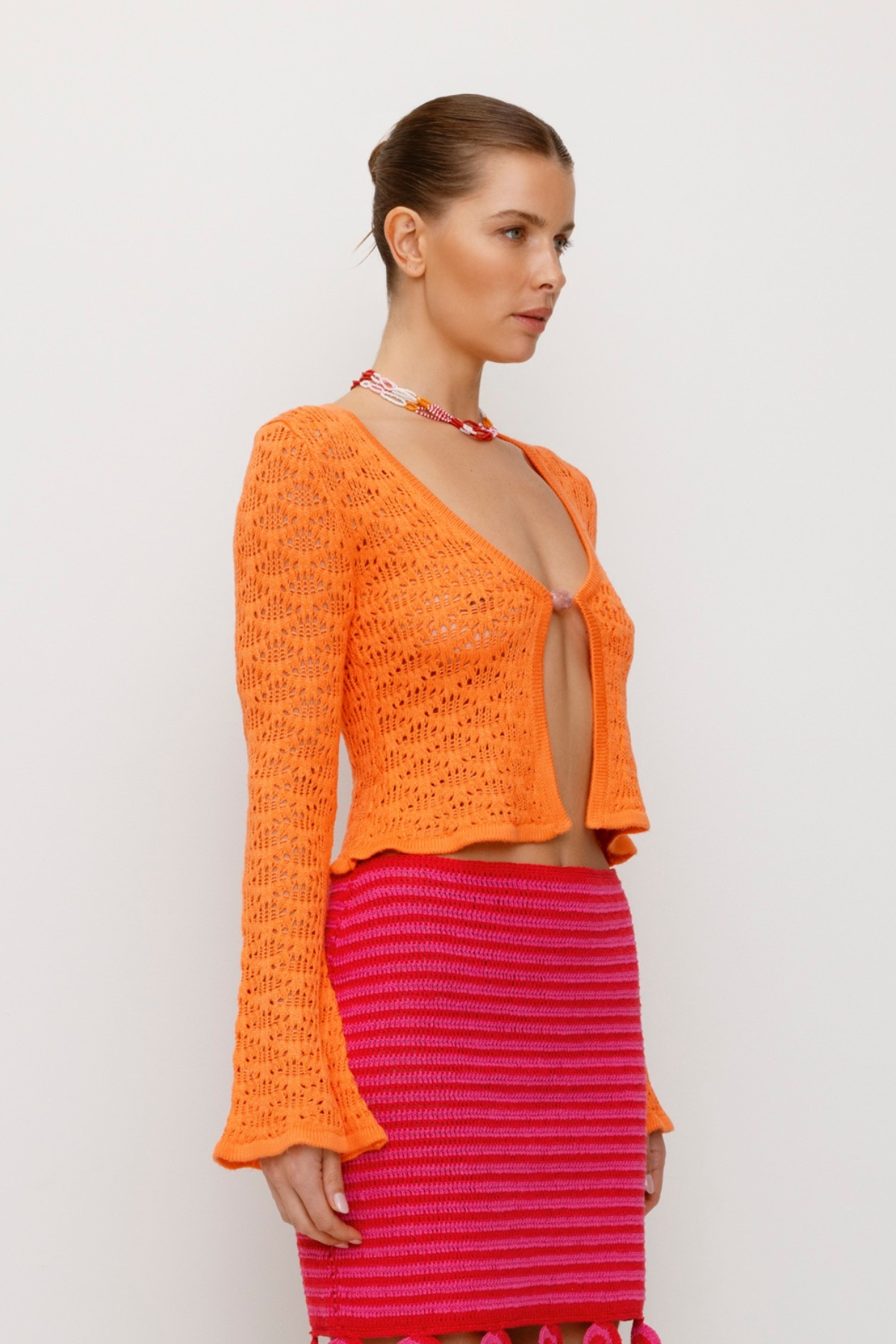 Amara Strickjacke - Koralle