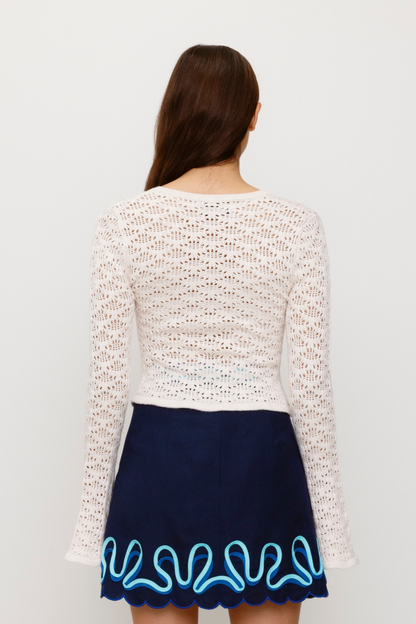 Amara Strickjacke - Creme