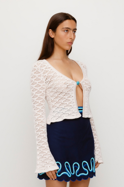 Amara Strickjacke - Creme