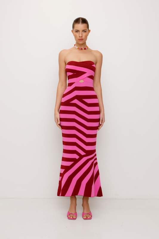 Aude Maxikleid - Beere