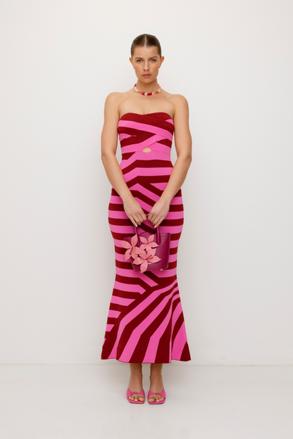 Aude Maxikleid - Beere