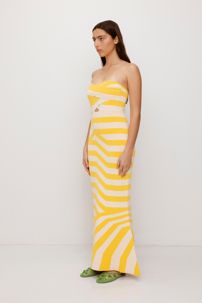 Aude Maxikleid - Golden