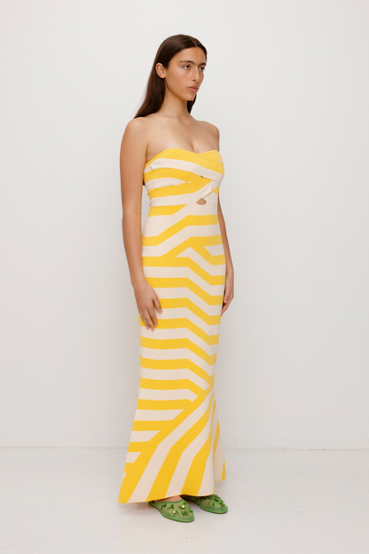 Aude Maxikleid - Golden